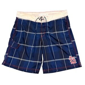 St‎ Louis Cardinals GIII Carl Banks Swim Trunks Mens Size Large MLB Baseball LSU